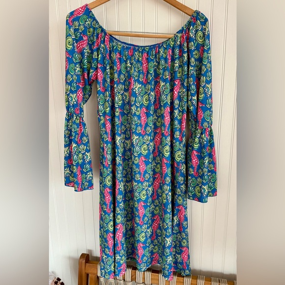 Simply Southern Dresses & Skirts - Simply Southern Seahorse Dress Size Medium
